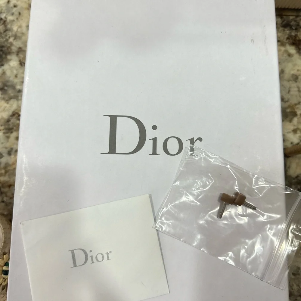 Christian Dior Leather flower print sandals - Picture 4 of 5